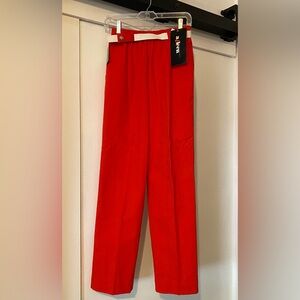 Brand new (with tag!) Aileen brand vintage red pants with belt